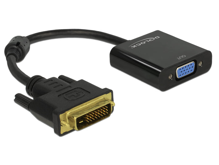 DELOCK 65658 Adapterkabel DVI 24+1 Stecker > VGA Buchse schwarz