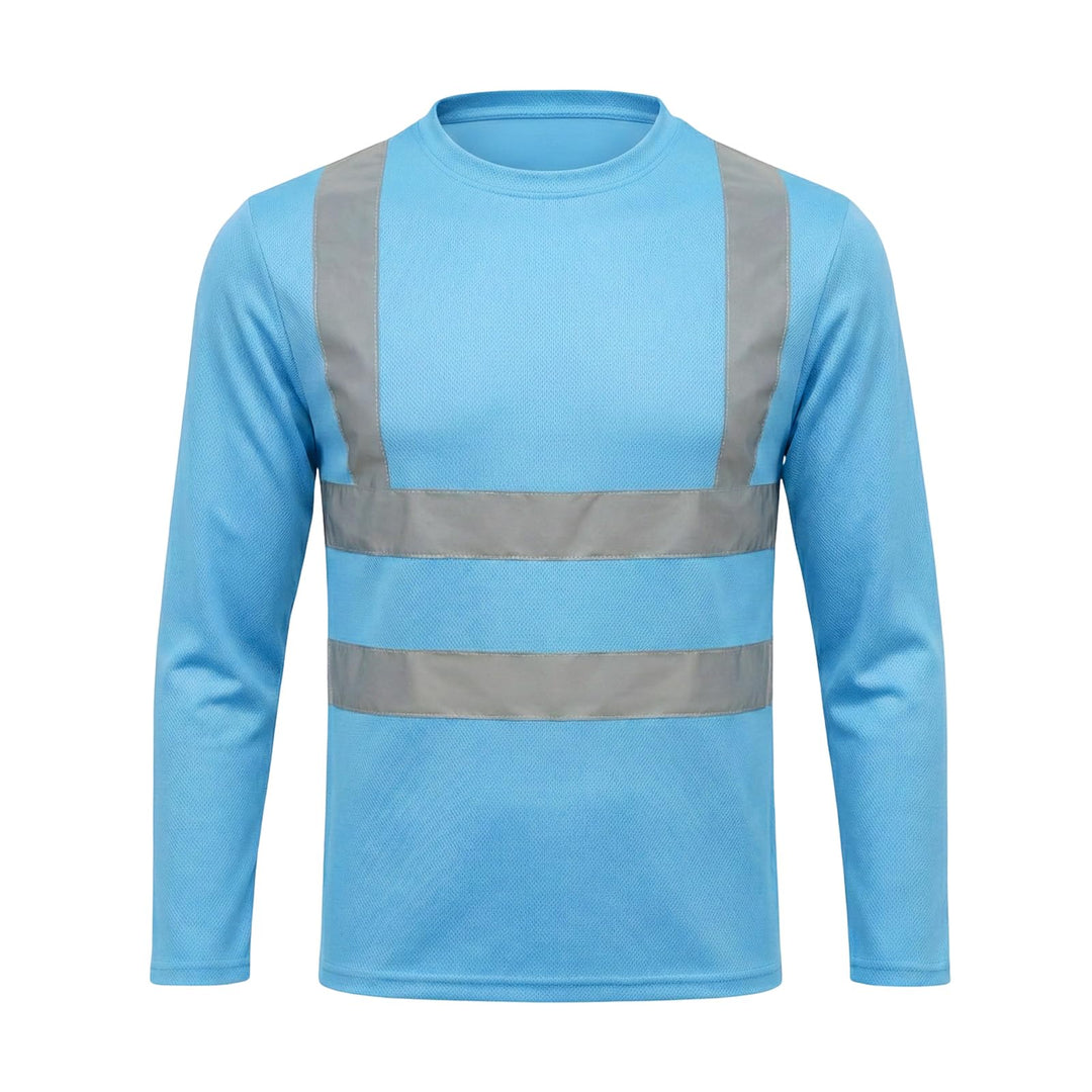 HYCOPROT Warnschutz T-Shirt Warnweste Reflektierend Warnweste Atmungsaktiv Leicht Kurzarmshirt Kurza