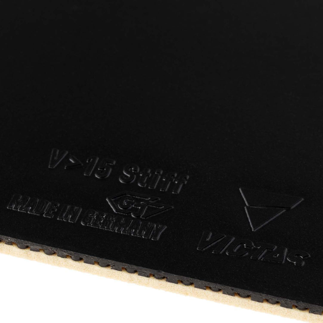 VICTAS Belag V > 15 Stiff Schwarz 2,3 mm, Schwarz 2,3 mm