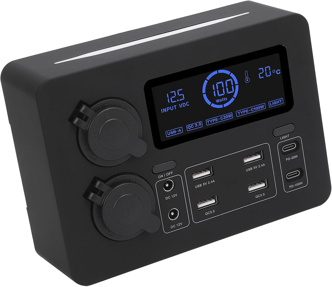 12 V Mini Power Box, 100W LCD -Display USB C QC3.0 Port für 4 Anderson Outlet Multifunktionale Leist