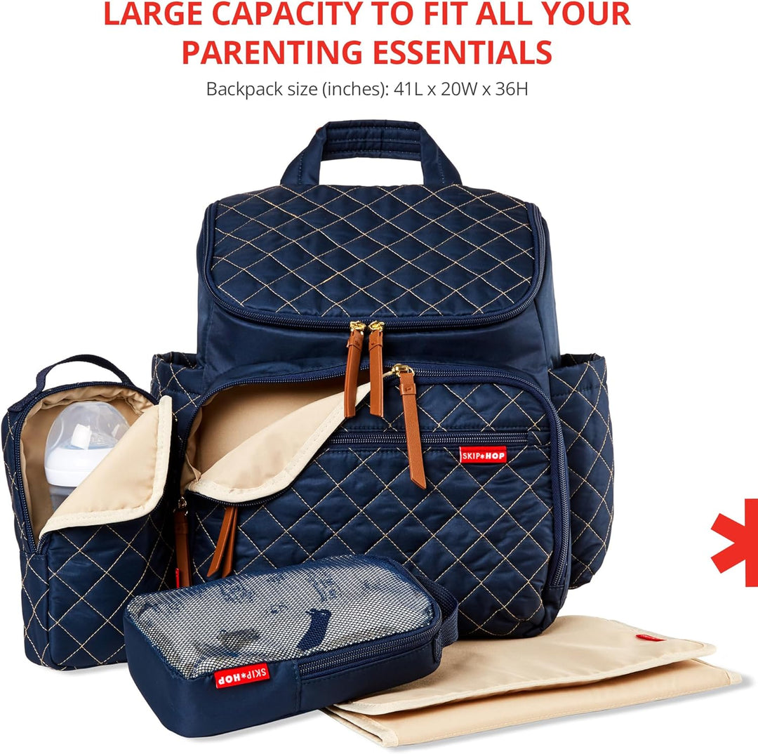 Skip Hop Wickeltaschen-Rucksack Navy, Navy