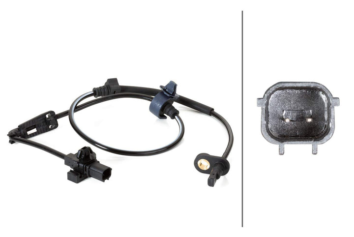 HELLA 6PT 010 376-211 Sensor, Abgastemperatur - 2-polig - geschraubt - Kabel: 820mm - mit Hitzeschut