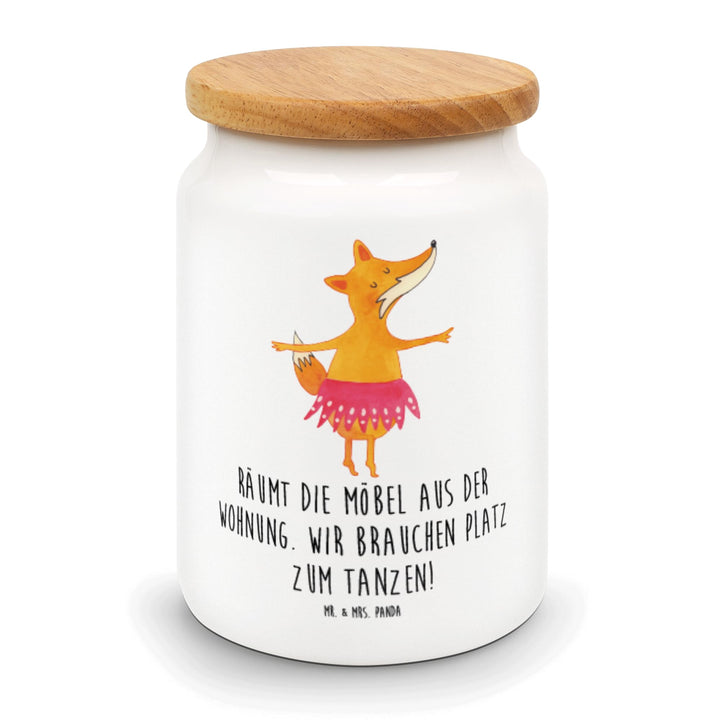 Mr. & Mrs. Panda zuckerdose Fuchs Ballerina - Geschenk, Teedose, Dose, Vorratsbehälter, Kaffeedose,