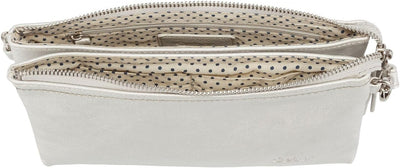 Gabor bags Emmy Damen Clutch Abendtasche Klein 22,5 x 4,5 x 13,5 Silver, 22,5 x 4,5 x 13,5 Silver