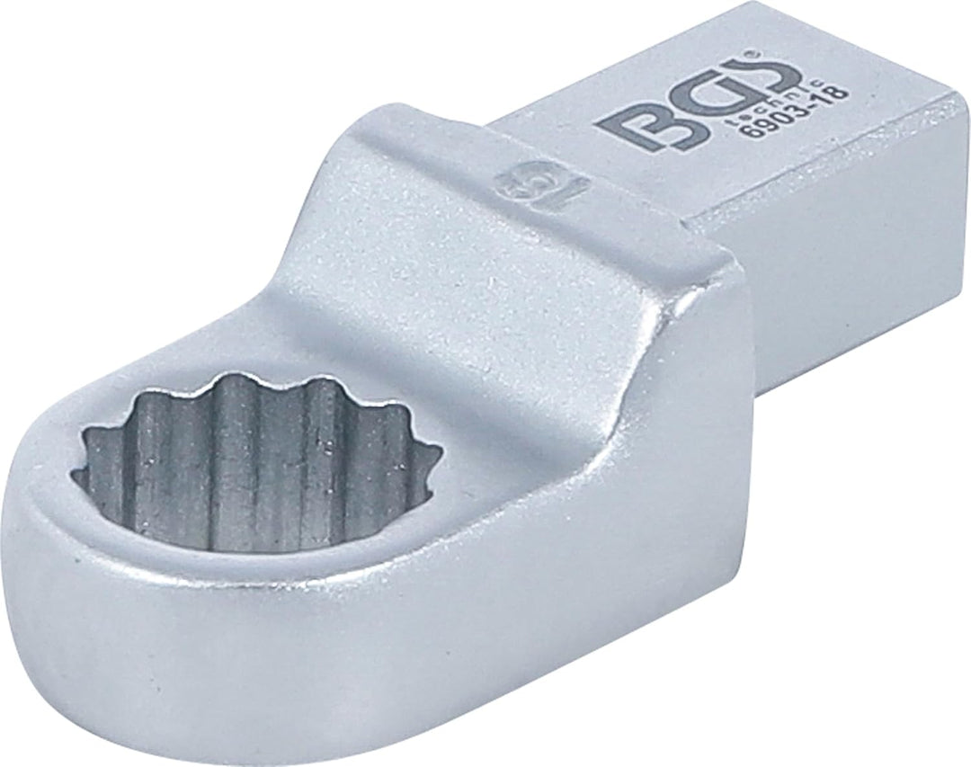 BGS 6903-18 | Einsteck-Ringschlüssel | 18 mm | Aufnahme 14 x 18 mm, 18 mm