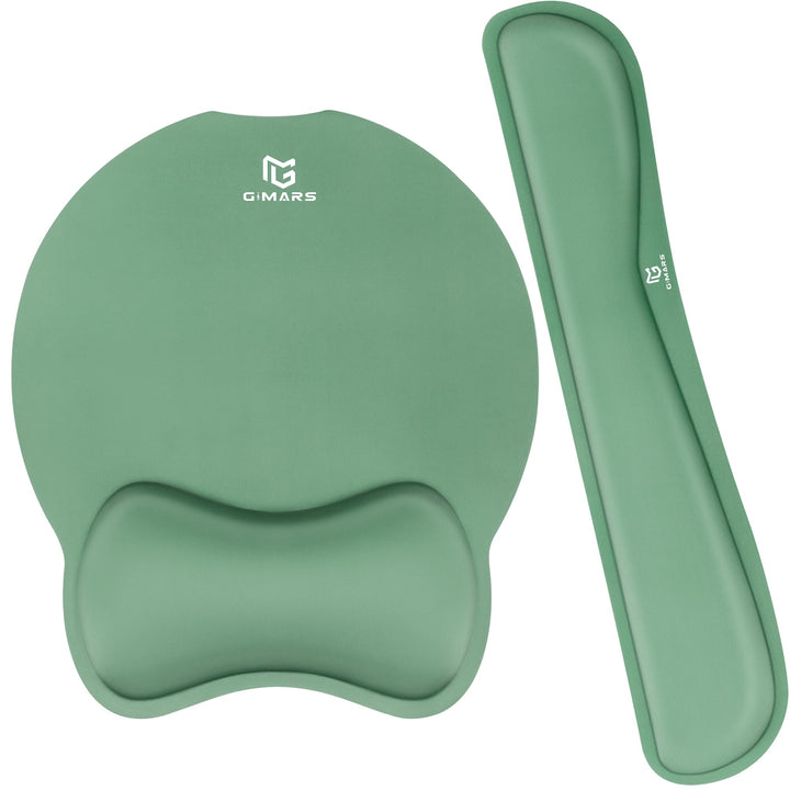 Gimars Ergonomisches Mauspad mit Gelkissen, XL Handballenauflage Tastatur mit Untersetzer, Mousepad