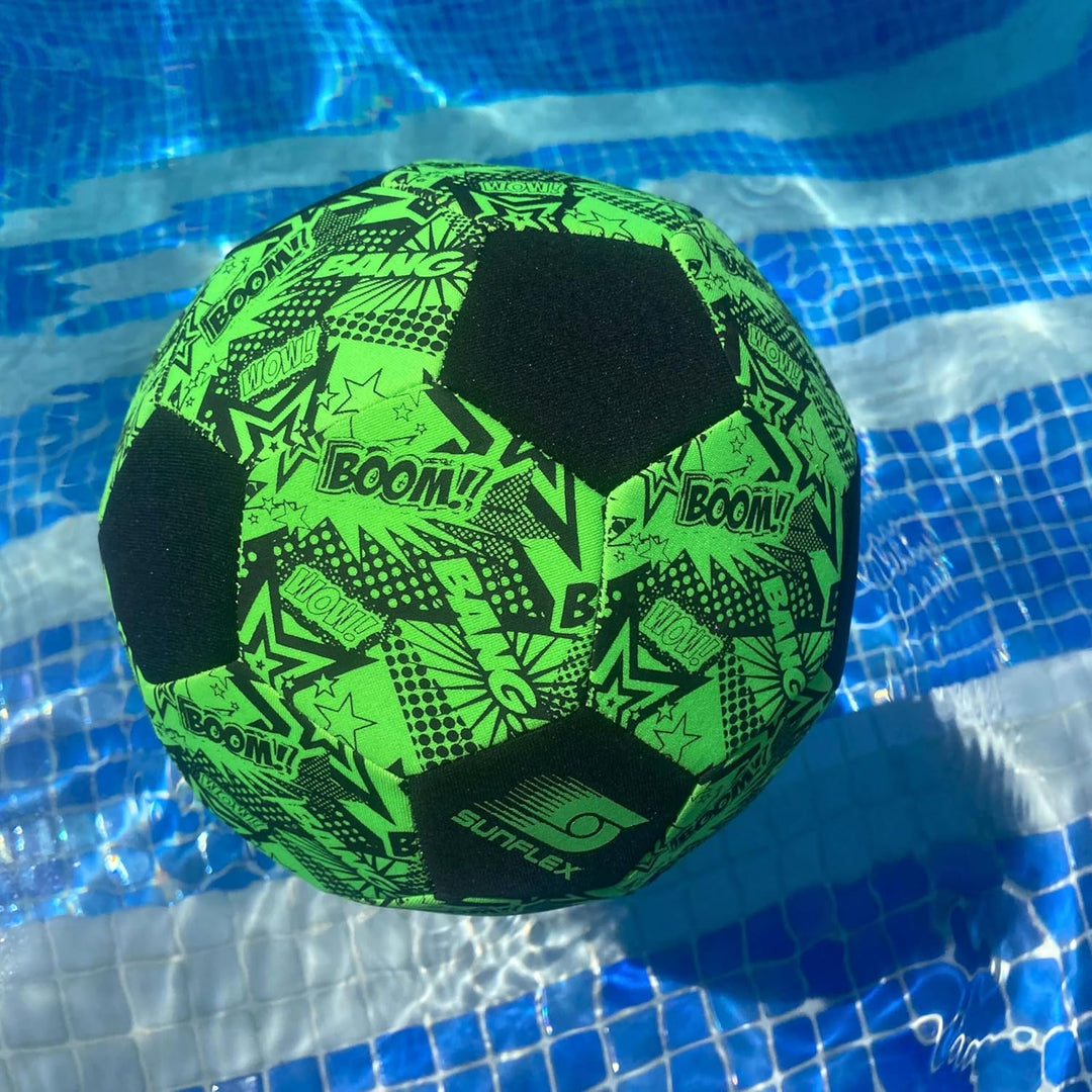 Sunflex® Neopren Zubehör Fussball Funky | Beach-Fussball zum Barfuss Spielen | weich und robust für
