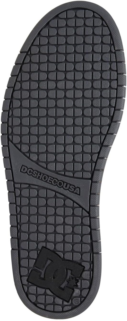 DC Shoes Herren Court Graffik Sneaker 38 EU Dk Grey Black White, 38 EU Dk Grey Black White
