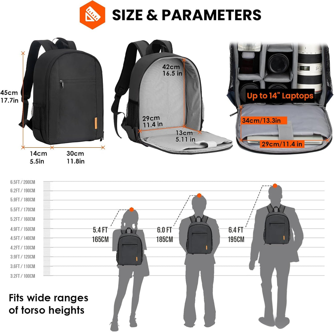 TARION Kamerarucksack Klein Fotorucksack Kameratasche: Kamera Rucksack Kompakt Kamerarucksäcke Leich