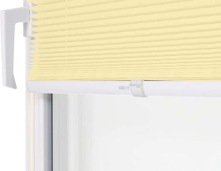 npluseins Plissee - vormontiert und mit Klemmfixierung am Fensterahmen - kinderleichte 3-Step Montag