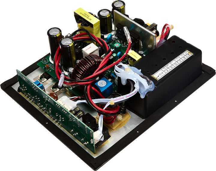 MONACOR SAM-200D Subwoofer Aktiv-Modul mit 200 W, variablem Tiefpass, Tieftöner mit stufenlos regelb