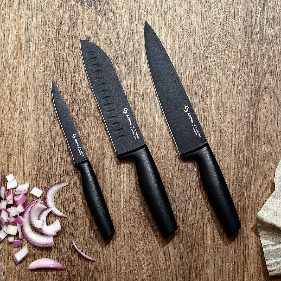 Messerset 3-teilig – ultrascharfes Kochmesserset,Ergonomischer Griff