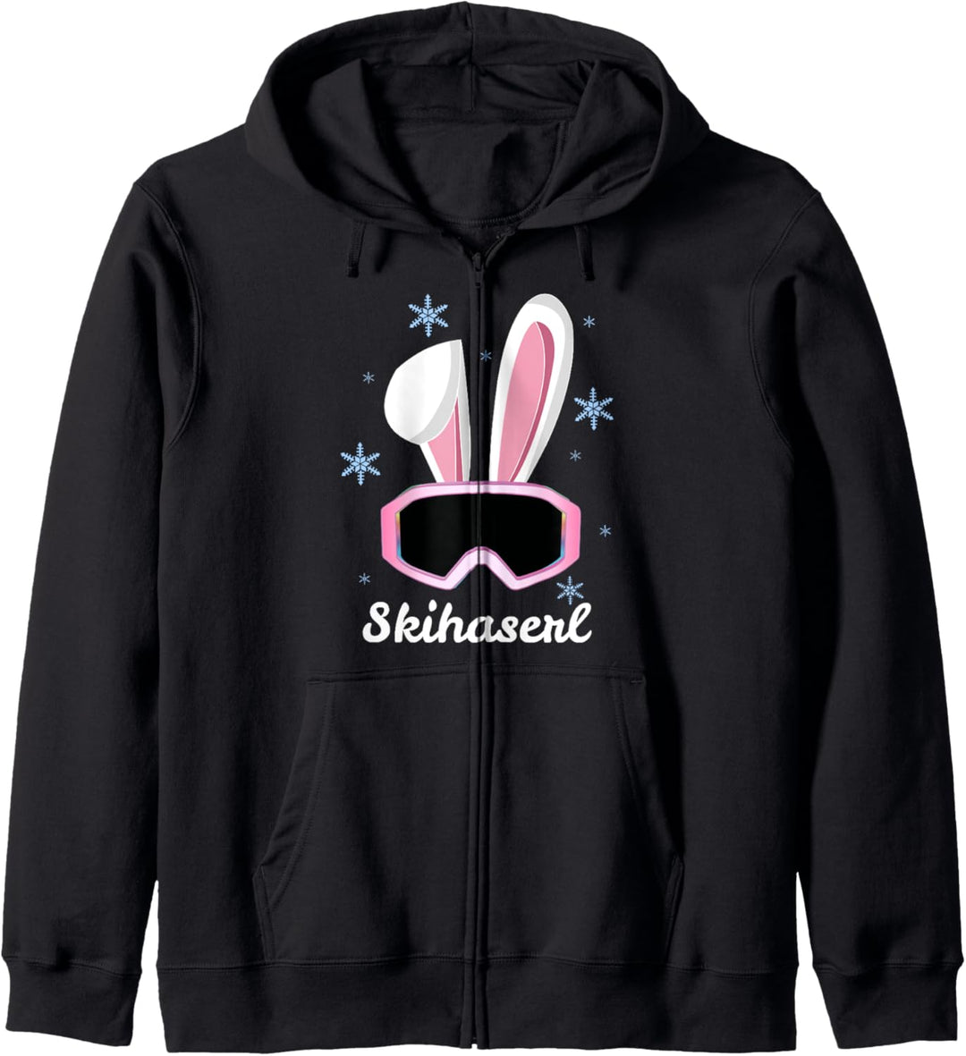 Skihaserl Skihäschen Ski Hase Apres Ski Kostüm Skihaserl Kapuzenjacke
