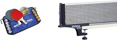 JOOLA Tischtennis-Set Family , 4 Tischtennisschläger + 10 Tischtennisbälle + Tasche & JOOLA Easy Tis
