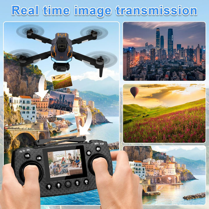 Drohne mit Kamara für 2.4 inch Screen, Drohne mit Kamera 1080P HD für Kinder, WiFi FPV Drone für Anf