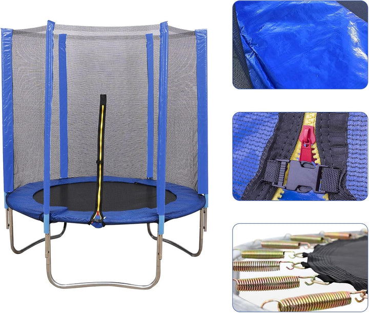 Fitness Trampolin, Trampolin für Kinder Erwachsene Faltbares Rebounder-Trampolin,Gartentrampoline, M