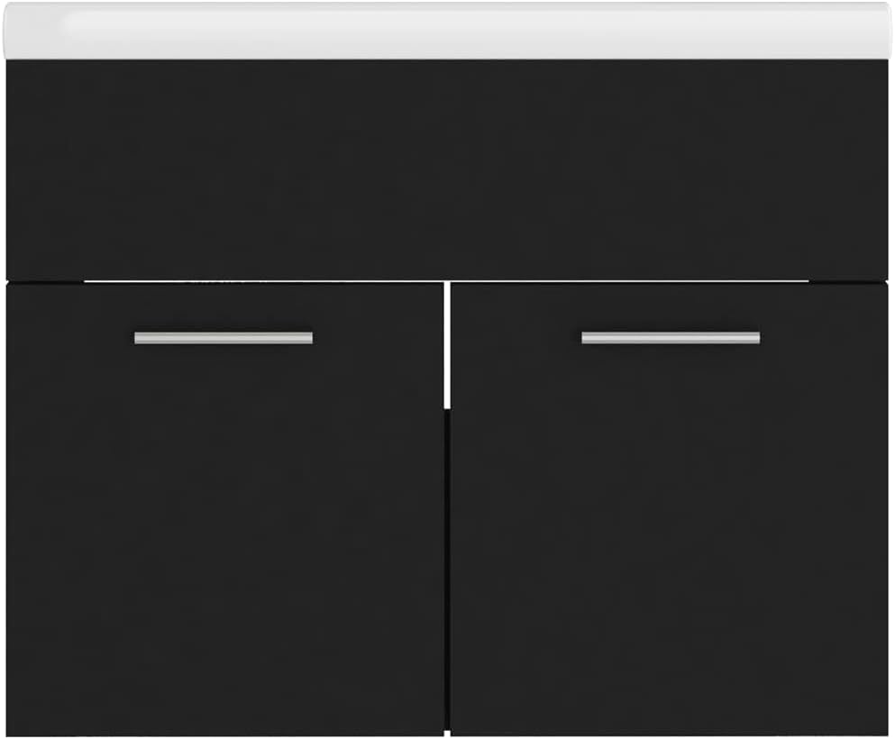 puraday Waschbeckenunterschrank mit Einbaubecken Holzwerkstoff Unterschrank Waschbecken Waschbecken