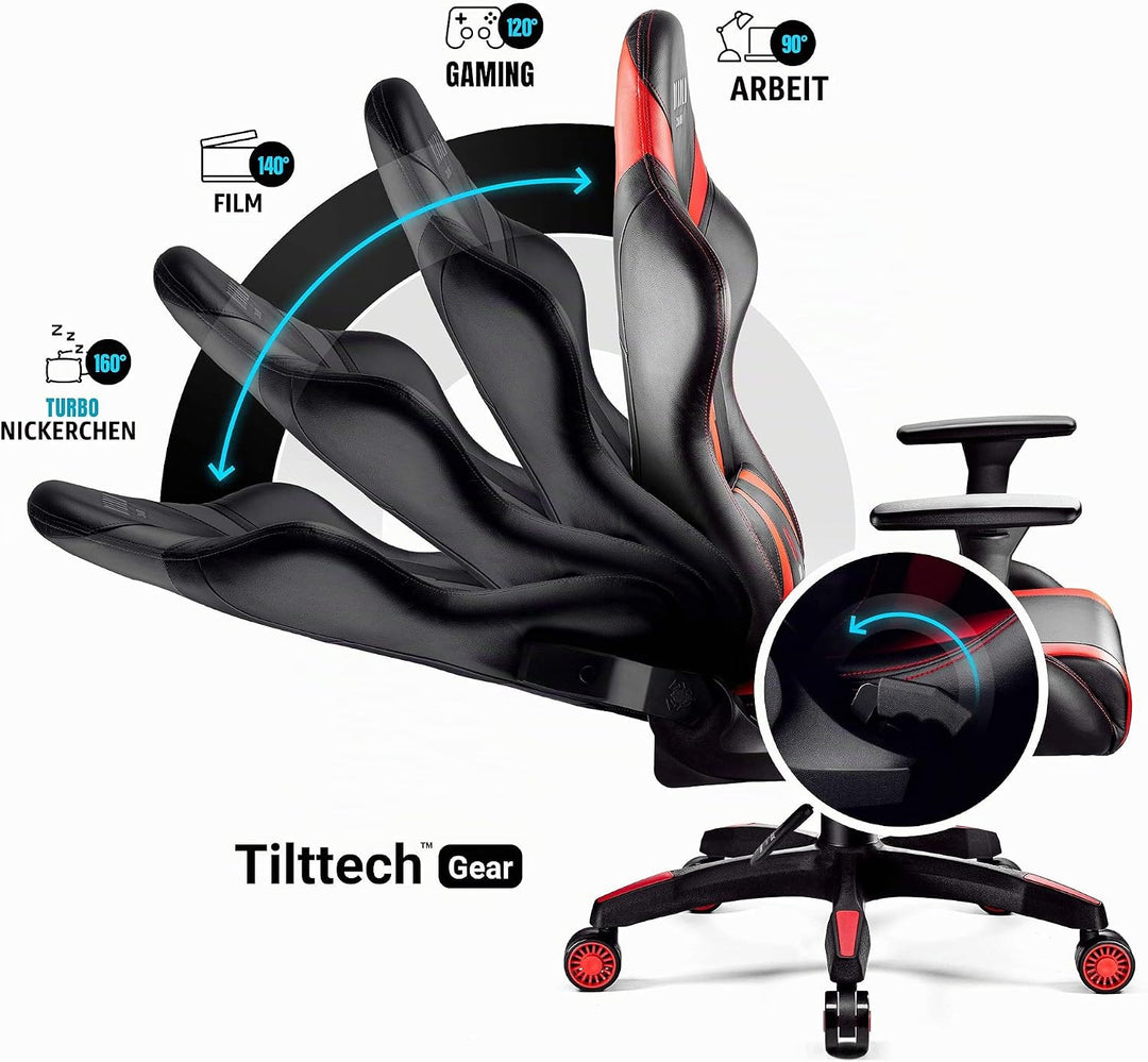 Diablo Gaming Stuhl X-Horn 2.0 Bürostuhl Gamer Chair Schreibtischstuhl 3D Armlehnen Ergonomisches De