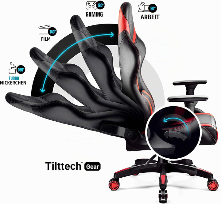 Diablo Gaming Stuhl X-Horn 2.0 Bürostuhl Gamer Chair Schreibtischstuhl 3D Armlehnen Ergonomisches De