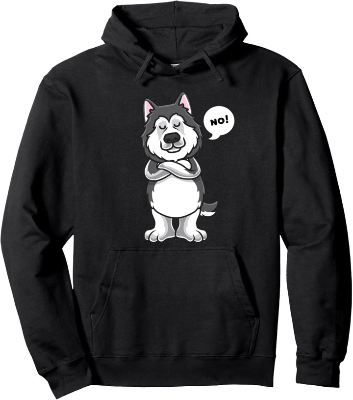 Sturer Alaskan Malamute Hund lustig Hundebesitzer Pullover Hoodie
