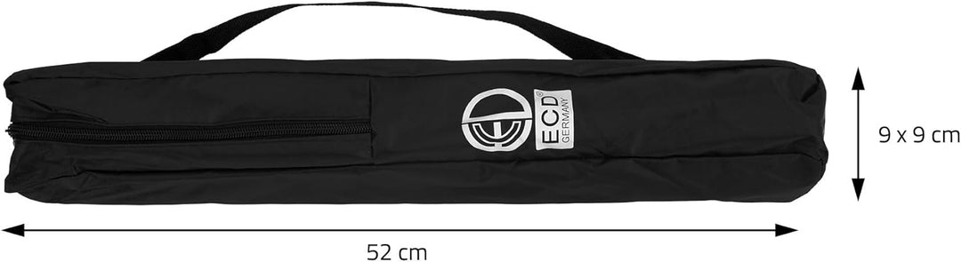 ECD Germany Staffelei, Atelierstaffelei aus Aluminium, Silber, Höhenverstellbar von 50-156 cm, Stabi