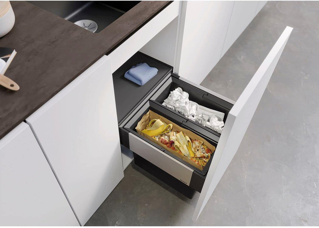 BLANCO SELECT II 45/2 | Kunststoff, Aluminium | 45er Unterschrank | Auszugssystem zur Frontanbindung