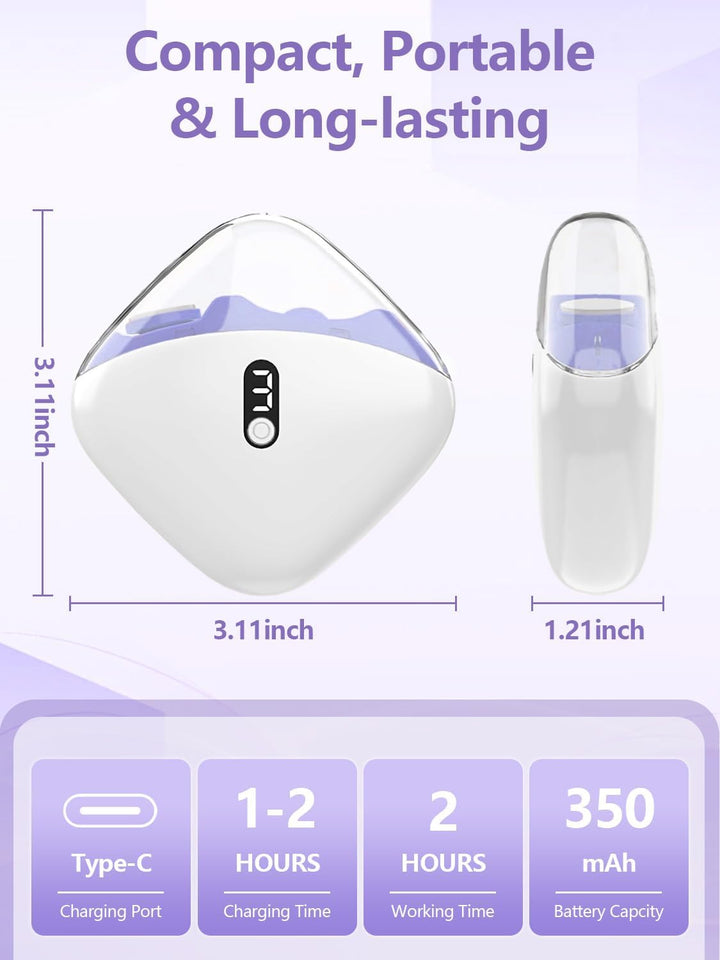 Upgrade Elektrische Nagelknipser 2-in-1, 2026 Neu Elektrischer Nagelknipser und Polierer mit 3 Gesch