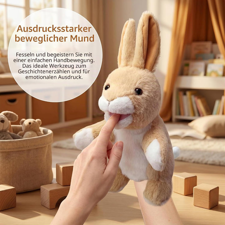 2026 Tierhandpuppen für Kinder,Kleinkind enthält Wolf,Tiger,Löwe,AFFE und bewegliche offene Münder,p