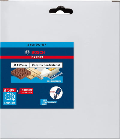 Bosch Accessories 1x Expert Construction Material Lochsäge (für Weichholz, Ø 152 mm, Zubehör Schlagb