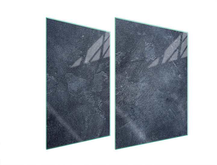 TMK ArtDeko Herdabdeckplatte 2 Teilig 30x52 + 40x52 cm - Spritzschutz Herdabdeckung – Herdschutz aus