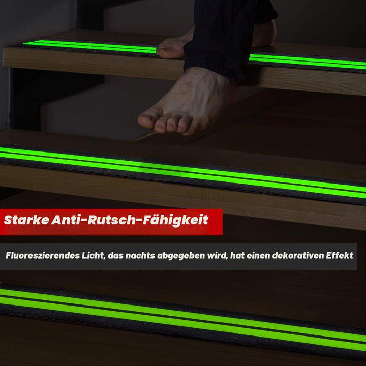5 x 60 cm Anti-Rutsch-Klebeband - Premium 15 vorgeschnittene Streifen, 80 Körnung, rutschfester Kleb