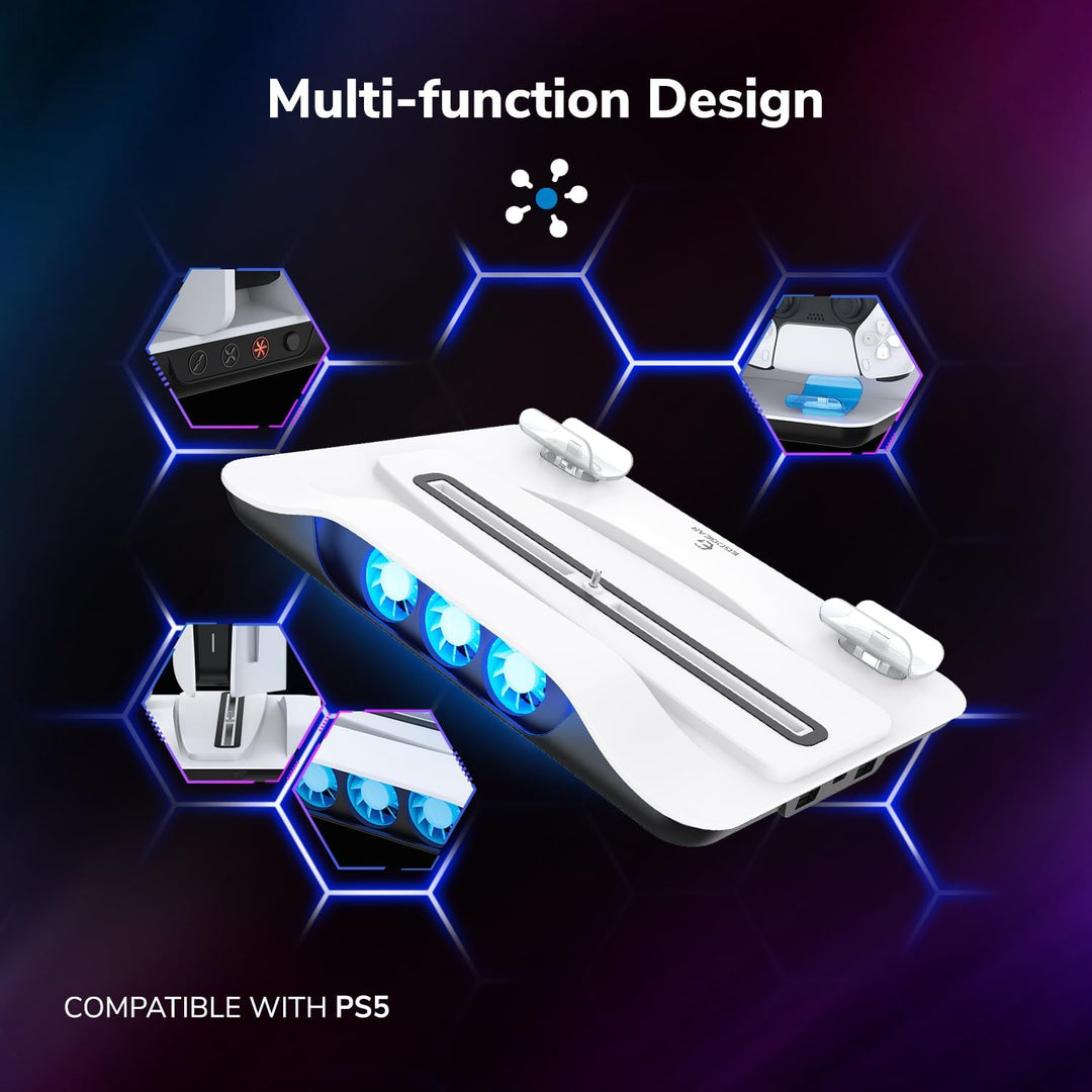 EgoGear - SCC5 Premium-Lade-Kühlständer für Playstation 5