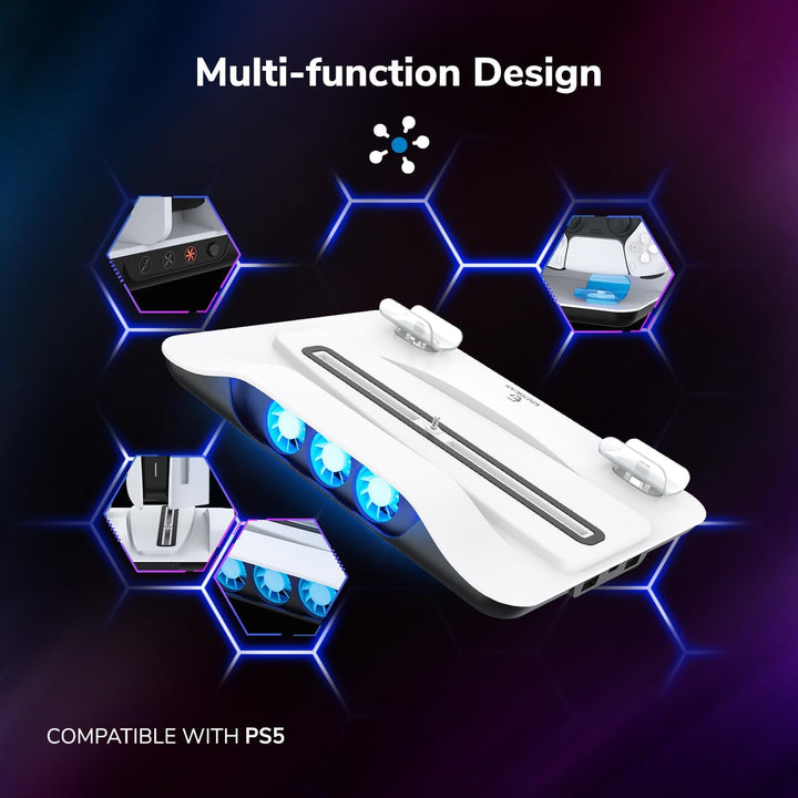 EgoGear - SCC5 Premium-Lade-Kühlständer für Playstation 5