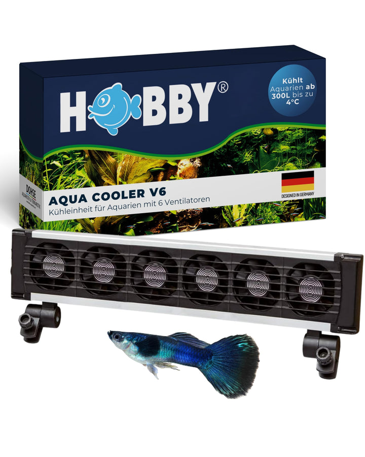 Hobby 10955 Aqua Cooler V6, Ventilator zur Kühlung des Aquariums, 6 Ventilatoren 6 Ventilatoren schw