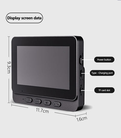 Kabellose Türklingel mit 1080P-Kamera, 4,3 Zoll IPS Bildschirm kabellose Video-Türsprechanlage 170°
