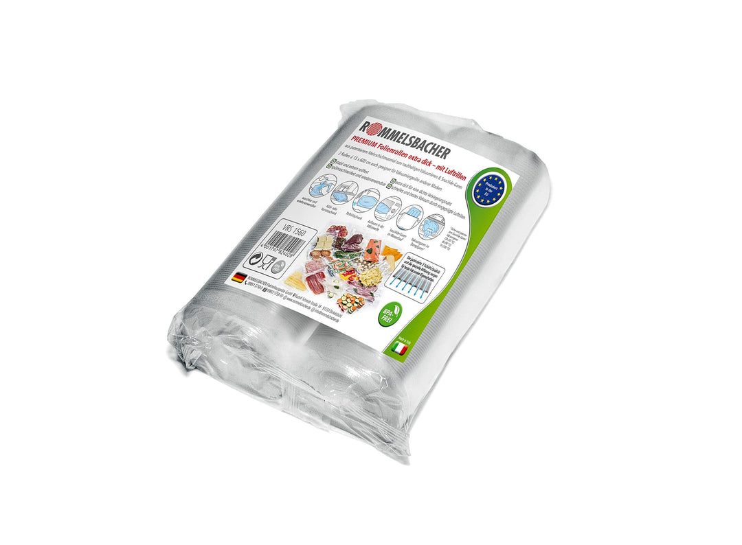 ROMMELSBACHER VRS 1560 Profi Folienrollen 15 x 600cm, 2 Rollen, BPA-frei, extrem stark & reissfest 2