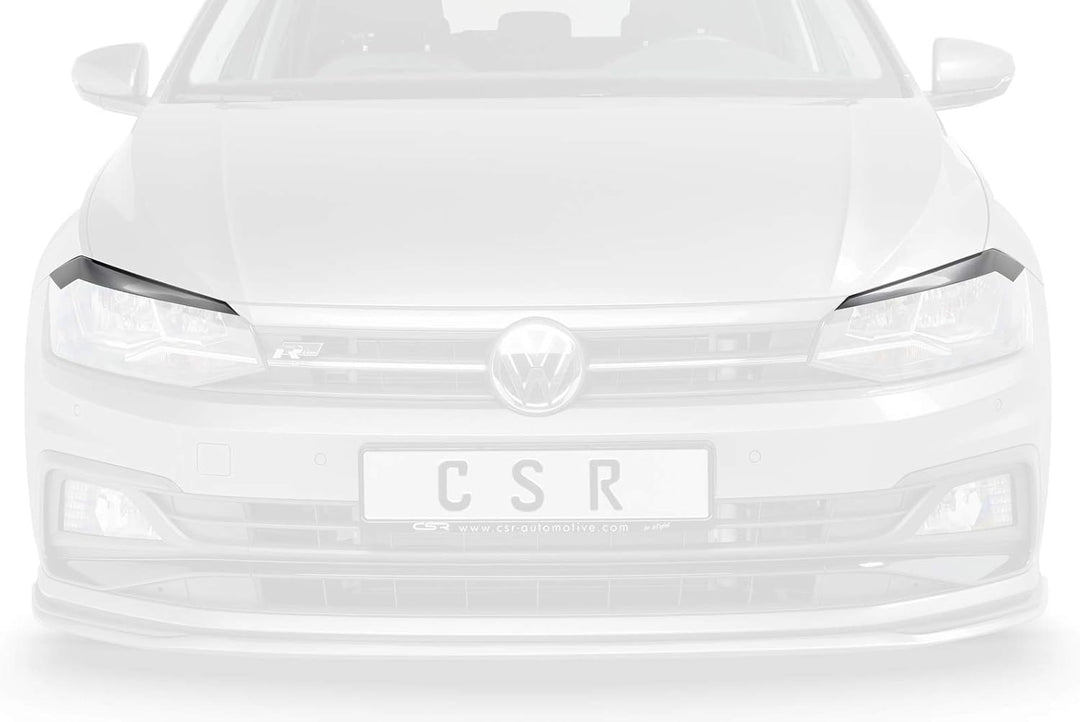 CSR-Automotive Scheinwerferblenden Kompatibel mit/Ersatz für VW Polo VI (Typ AW) SB287-G