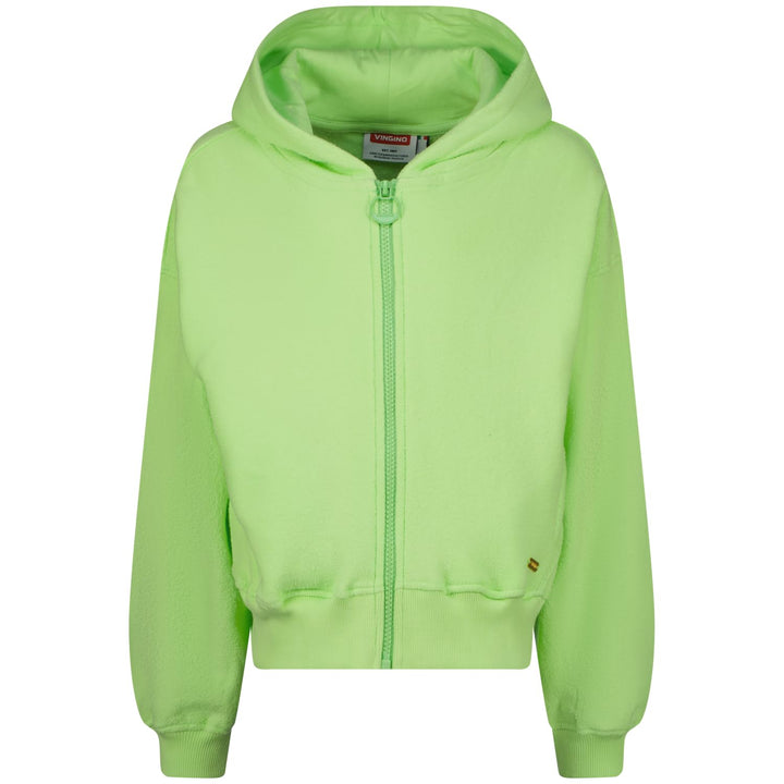 Vingino Mädchen Basic-ziphoody Terry Hooded Sweatshirt 10 Jahre Paradise Green, 10 Jahre Paradise Gr