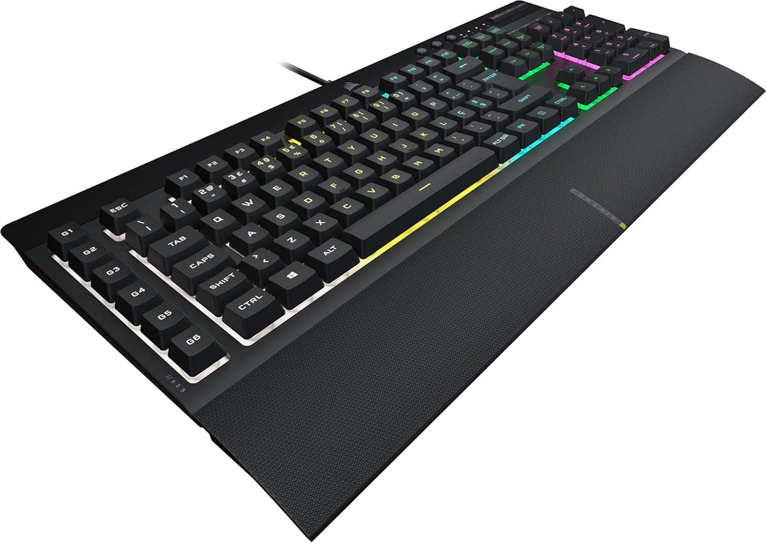 CORSAIR K55 RGB PRO- Layout: PT-PT - RGB-Foundation-Licht, sechs Makro-Com-Integration-Software-Tast