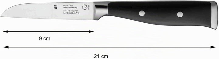 WMF Grand Class Gemüsemesser 21 cm, Made in Germany, Messer geschmiedet, Performance Cut, Spezialkli