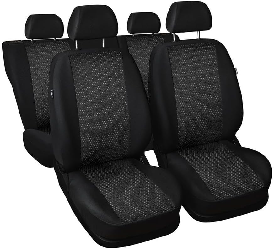 Mossa - Massgeschneiderte Sitzbezüge Auto kompatibel mit Volkswagen Caddy III Cargo (2004-2015) für