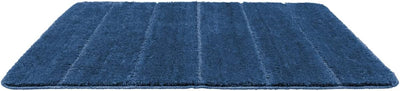 WENKO Badteppich Steps Marine Blue, 60 x 90 cm - Badematte, rutschhemmend, aussergewöhnlich weiche u