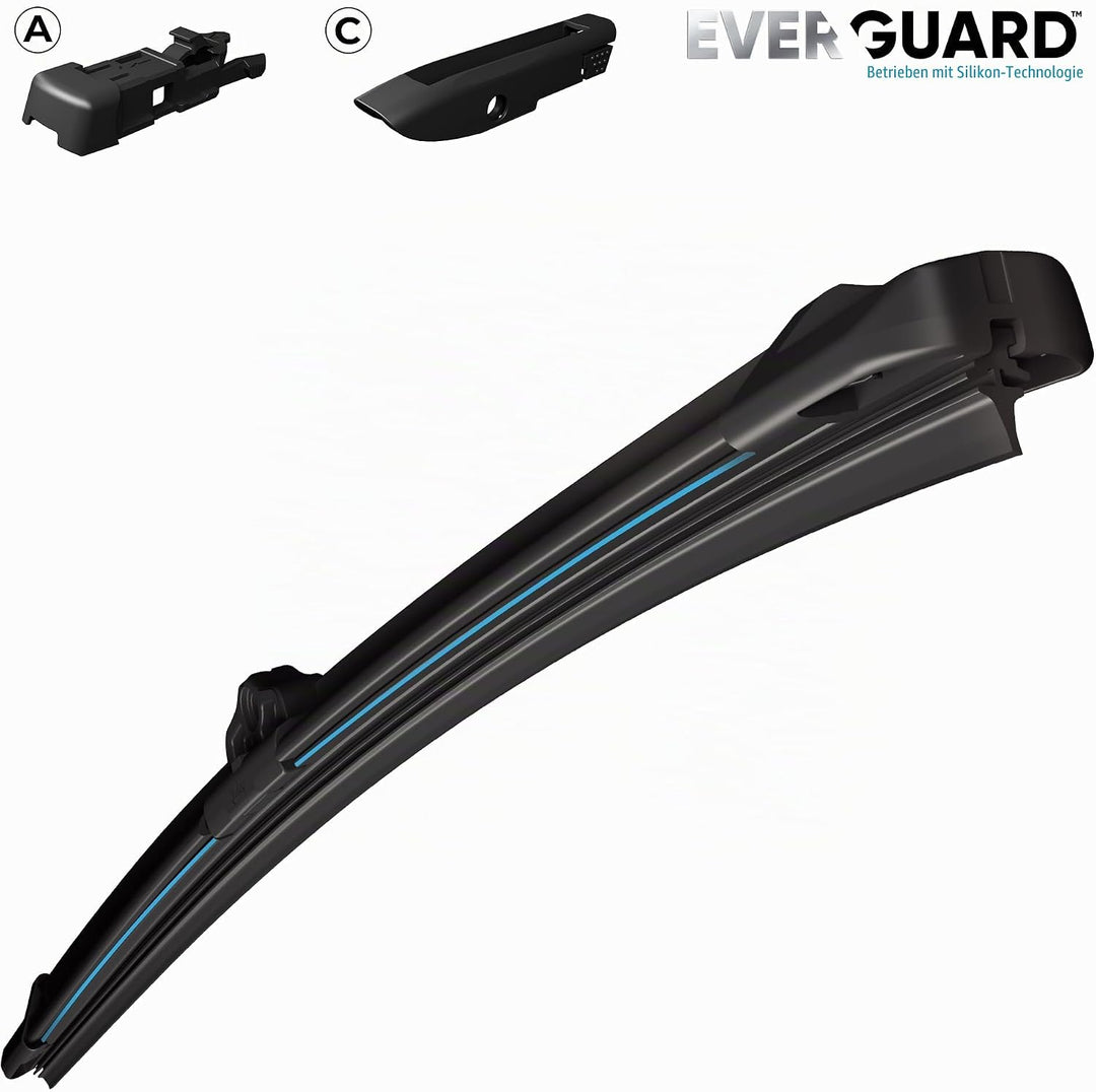 VALEO EVERGUARD - Premium - VSF35 - Silikon-Wischerblatt - 566001 - Länge: 350mm - Vorne (Beinhaltet