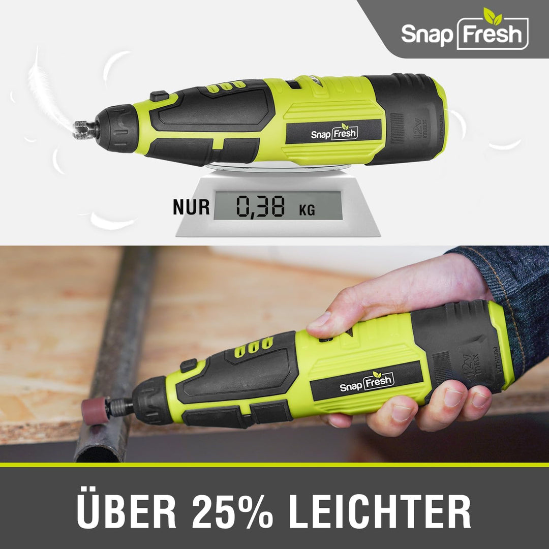 12V Akku-Rotationswerkzeug-Set Multifunktionswerkzeuge, 7 Geschwindigkeiten, 28000U/min, 80+ Zubehör