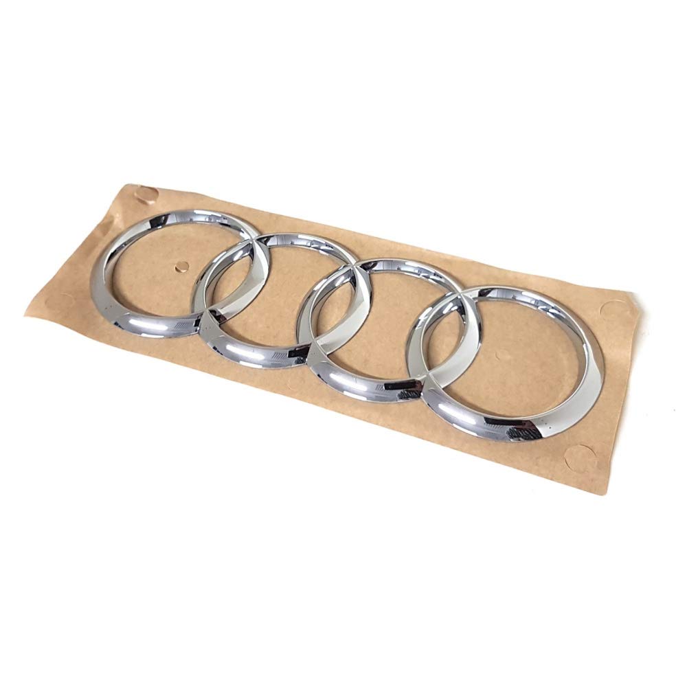 Audi 4G98537422ZZ Ringe Logo Zeichen Heckklappe Emblem chrom, nur Avant (Typ C7 4G)