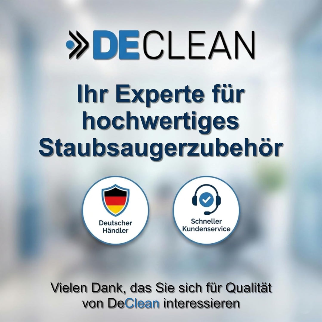 DeClean Bodendüse Bürste kompatibel mit Miele Staubsauger C1, C2, C3, Complete, Compact, Classic, S8