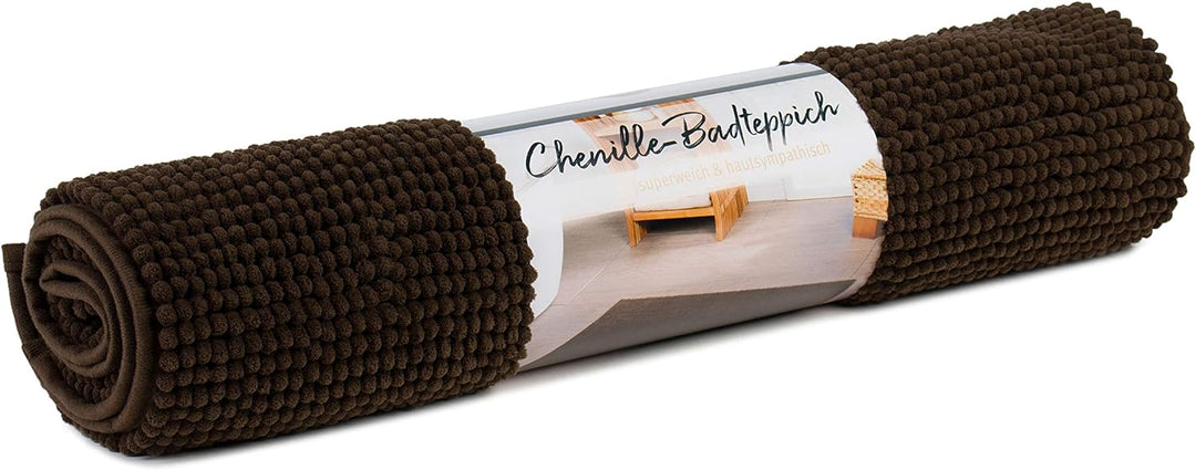 Gözze - Anti-Rutsch-Badematte, Superweich, 100% Mikrofaser, 60 x 100 cm - Mocca Mocca 60 x 100 cm, M