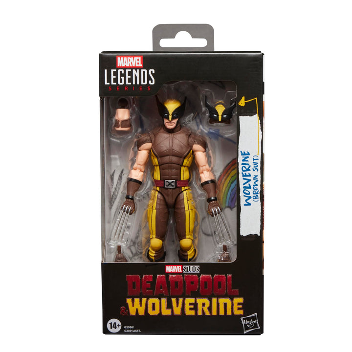 Marvel Legends Series Wolverine (brauner Anzug), Action-Figurengeschenk zum Sammeln zum Marvel Studi
