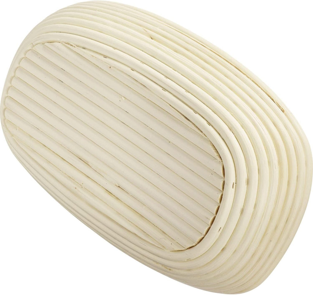 Westmark Gärkörbchen-Set, 2tlg., Gärkörbchen oval + Bezug, Peddigrohr/Baumwolle, Hellbeige/Beige, 32
