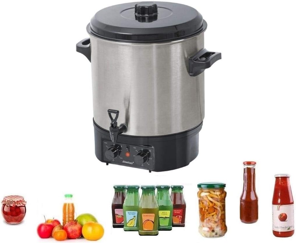 Steba ER 2 Einkoch- und Gl?hweinautomat, 27 Liter, Edelstahlgeh?use,
